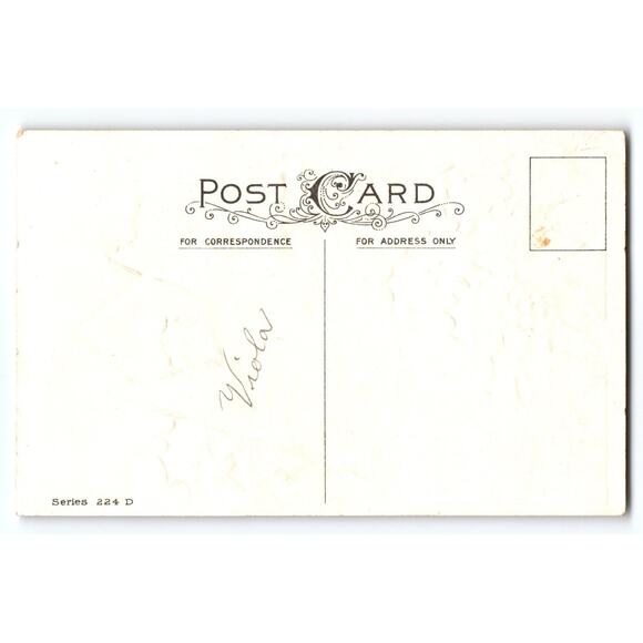 Vintage 1911 Christmas Postcard Red Bird & Holly with Embossed Design Stecher - Picture 2 of 2